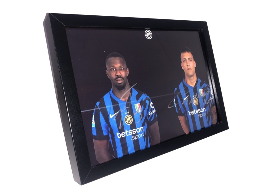 Photograph - Signed by Lautaro Martinez and Thuram