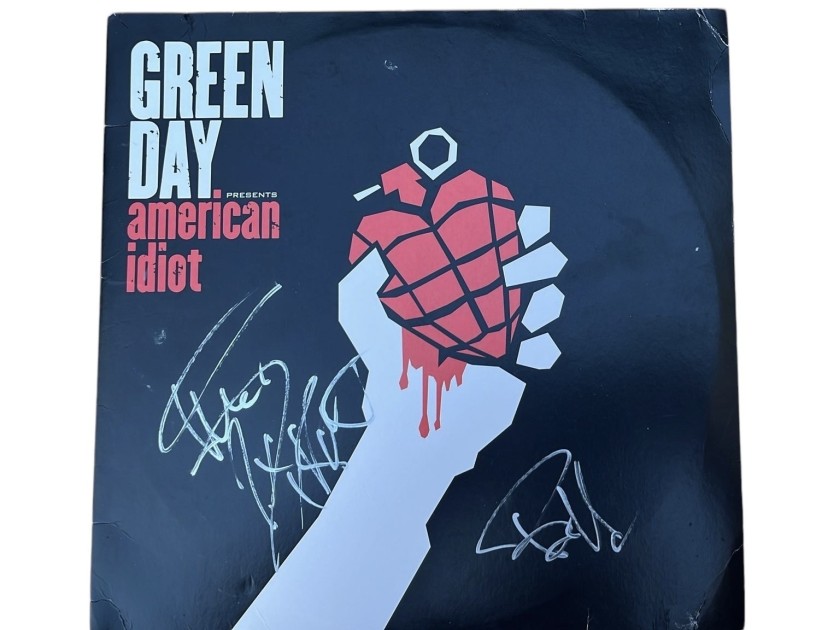 Mike Dirnt and Billie Joe Armstrong of Green Day Signed Vinyl LP