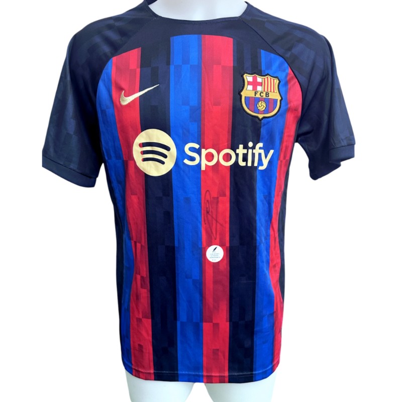 Barcelona Replica Shirt, 2022/23 - Signed by Pau Cubarsí