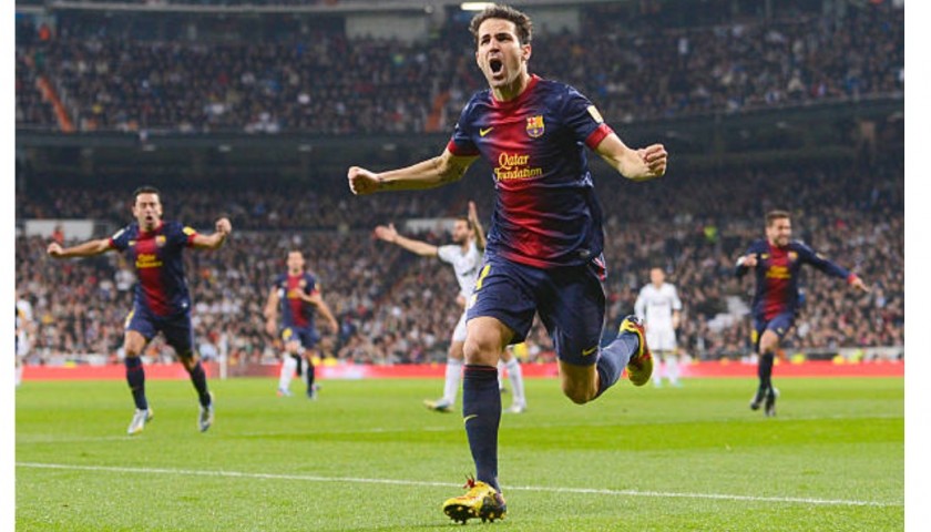 Fabregas Official Barcelona Signed Shirt, 2012/13