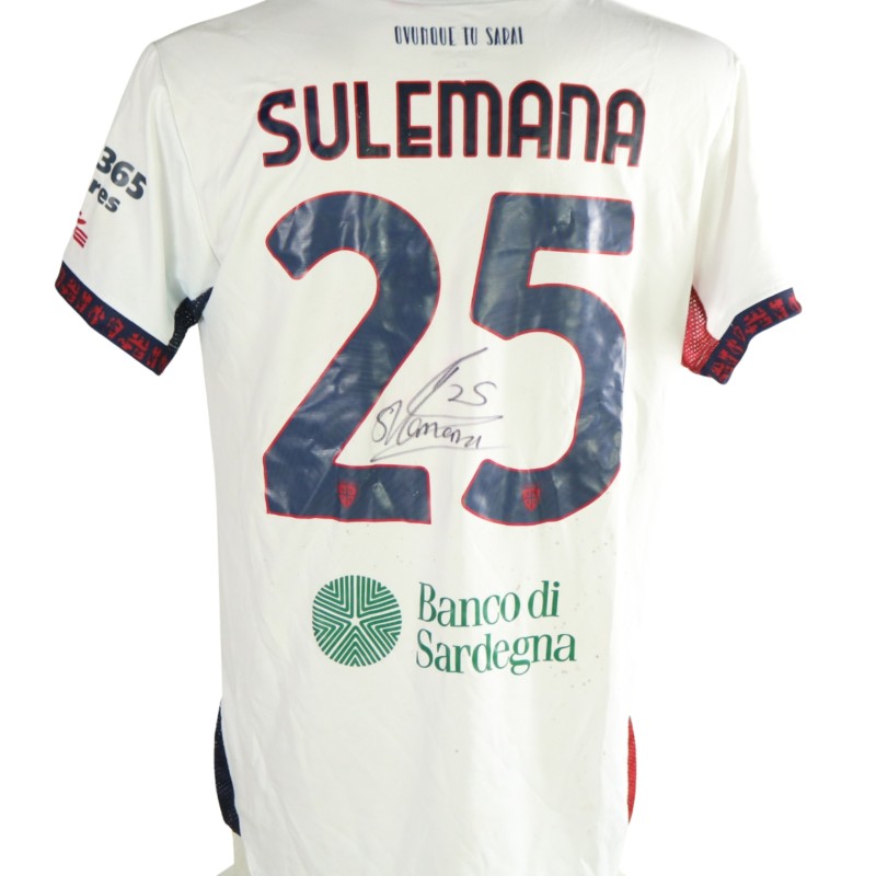 Maglia Sulemana Unwashed Sassuolo vs Cagliari, 2026 - Autografata
