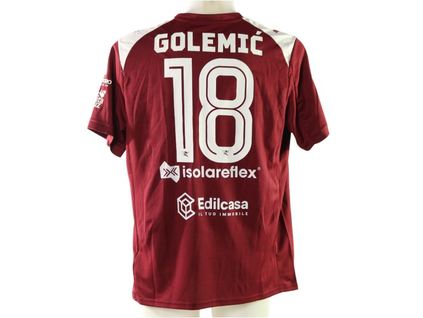 Golemic's Unwashed Shirt, Salernitana vs Foggia 2025 - Carlo Ricchetti Special Patch