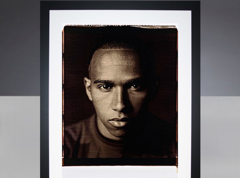 Lewis Hamilton Giant Polaroid Portrait