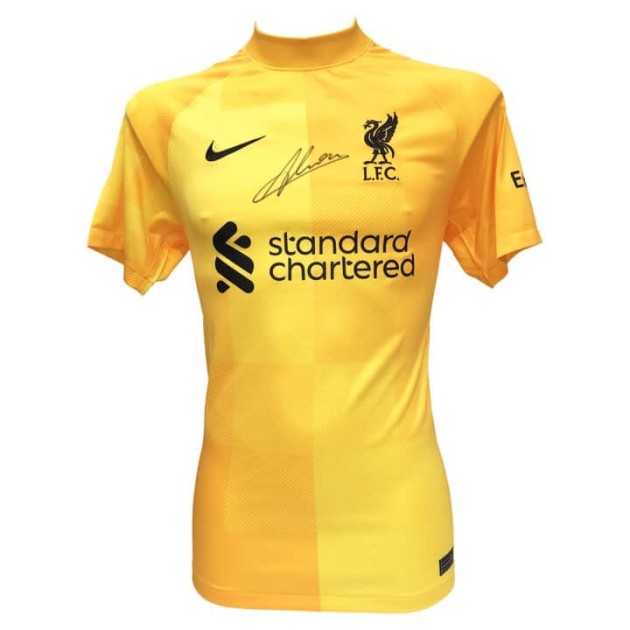 Alisson Becker Liverpool FC 2021/22 Official Signed Shirt