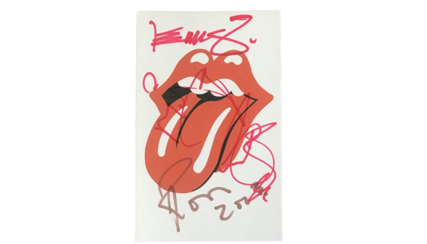 The Rolling Stones Signed Postcard