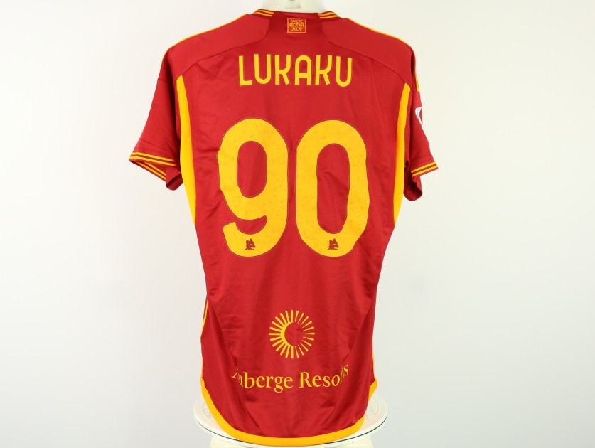 Lukaku's Match-Issued Shirt, Roma vs Udinese 2023