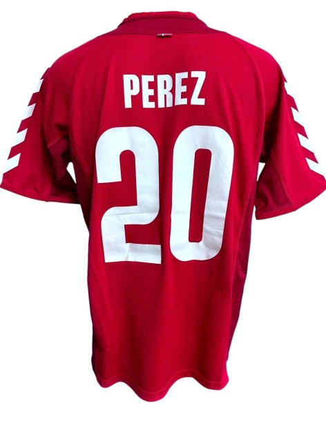 Perez's Match-Worn Shirt, Denmark vs Italy EURO 2004