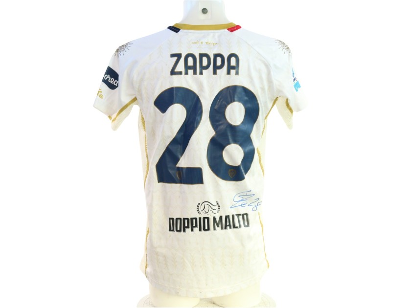 Zappa's Signed Unwashed Shirt, Genoa vs Cagliari 2024