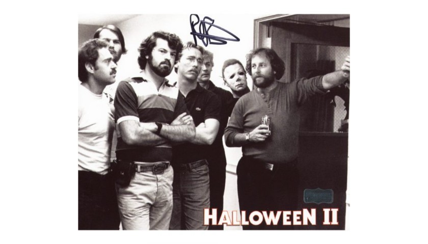 Rick Rosenthal Signed Halloween 2 Photo with Myers