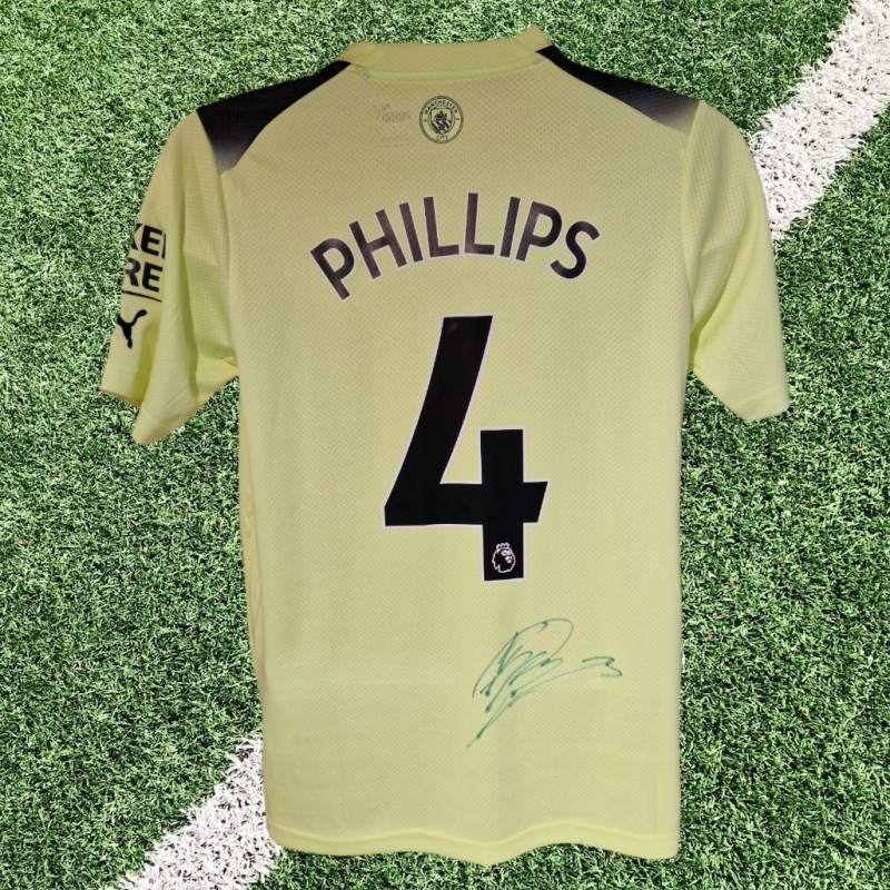 Kalvin Phillips Signed Manchester City 2022-23 Third Football Shirt