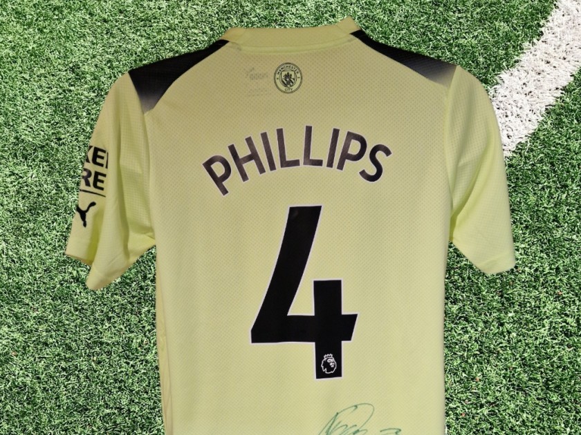 Kalvin Phillips Signed Manchester City 2022-23 Third Football Shirt