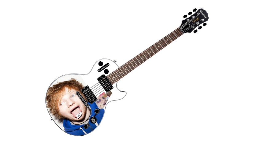 Ed Sheeran Signed Custom Guitar