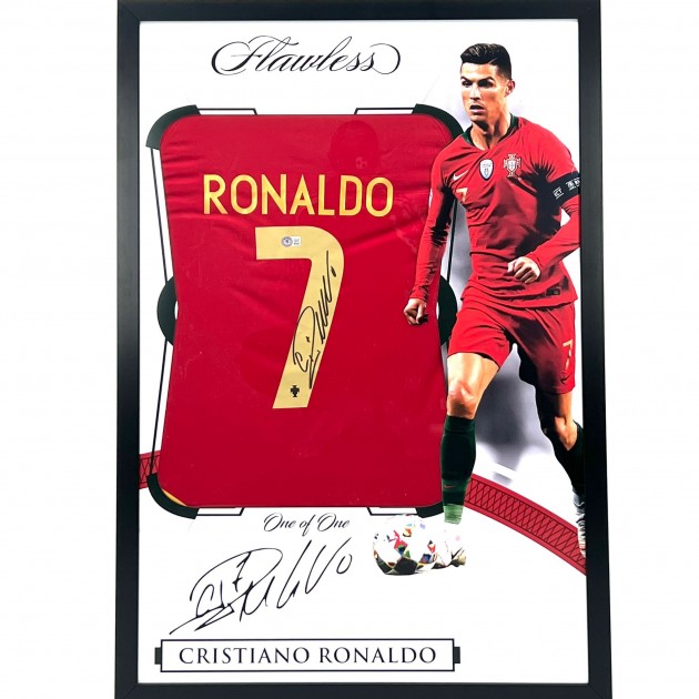 Soccer – Cristiano Ronaldo Signed & Framed Portugal 2022 World Cup