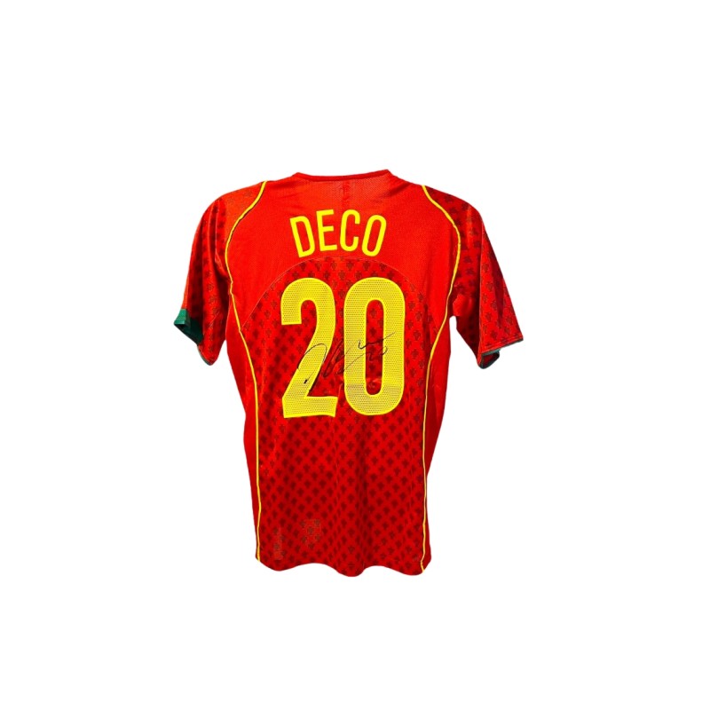 Deco's Portugal 2004 Signed Replica Shirt