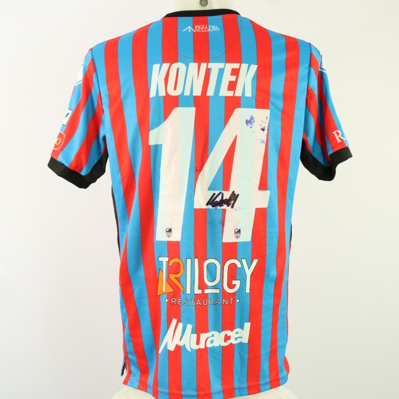 Kontek's unwashed Signed Shirt, Catania vs Messina 2024 