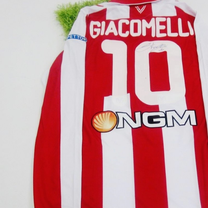 Giacomelli Vicenza match worn/issued shirt, Serie B 2014/2015 - signed