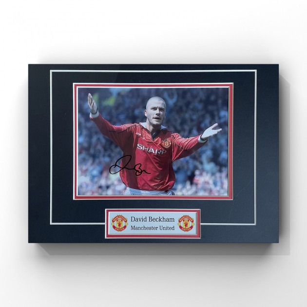 David Beckham Manchester United Signed Display