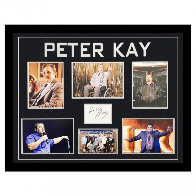 Peter Kay Signed Photo Display