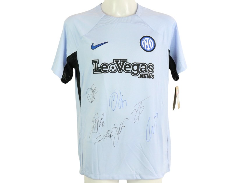 Inter FC Training Shirt, 2023/24 - Signed by the Team - CharityStars