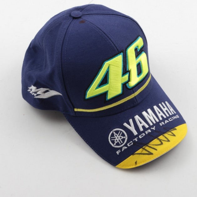 Cappellino ufficiale Yamaha - autografato da Valentino Rossi