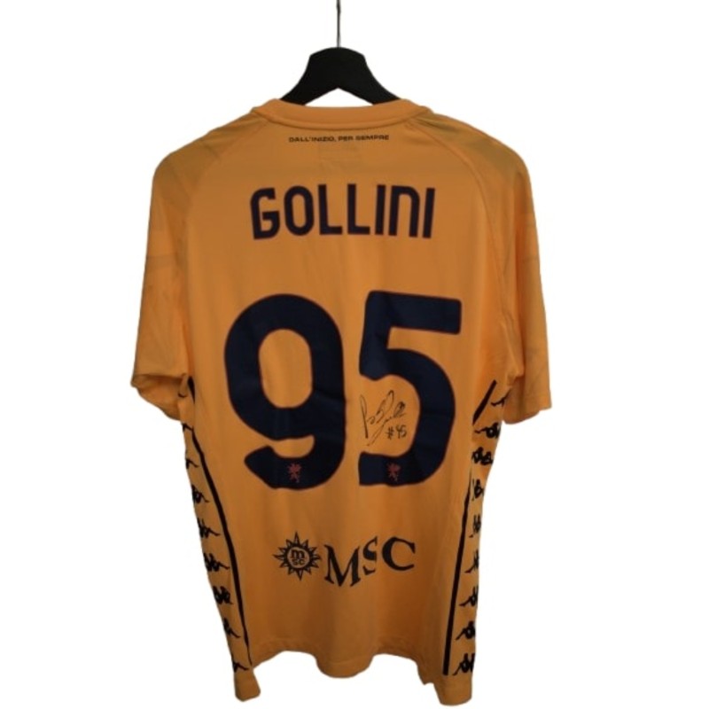 Pierluigi Gollini's Genoa Signed Official Shirt, 2024/25