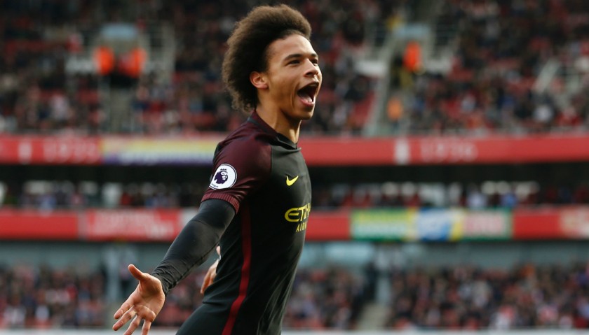 Sane's Manchester City Match Shirt, 2016/17