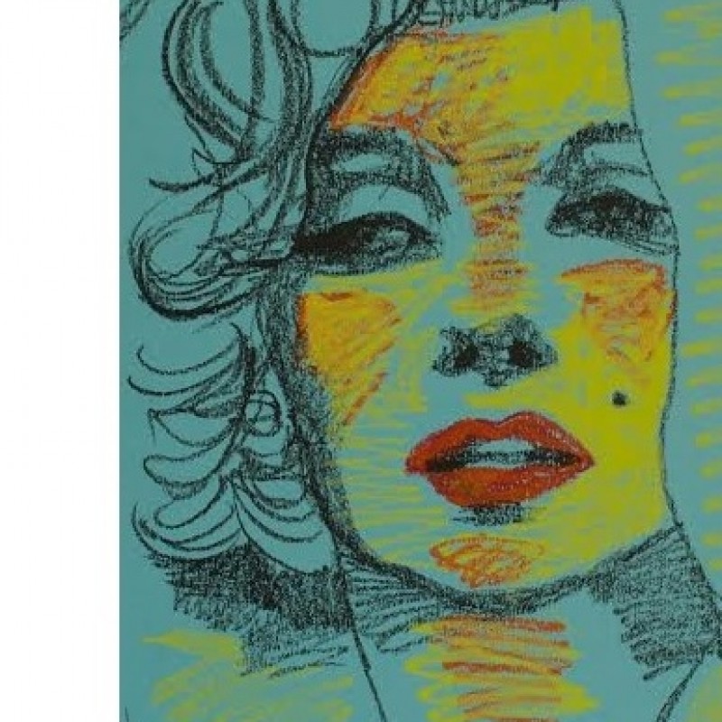 Marilyn Monroe's portrait painted by the respected Italian artist, Anna Pennati with special dedication