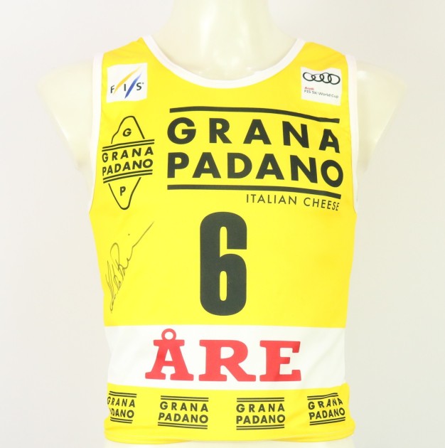 Bib number worn and signed by Marta Bassino - Äre Gigante 2024