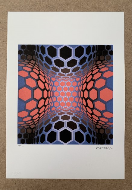 Victor Vasarely Signed Offset Lithograph