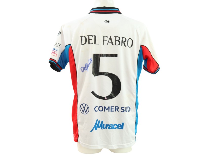 Maglia Del Fabro Unwashed Monopoli vs Catania, 2025 - Autografata