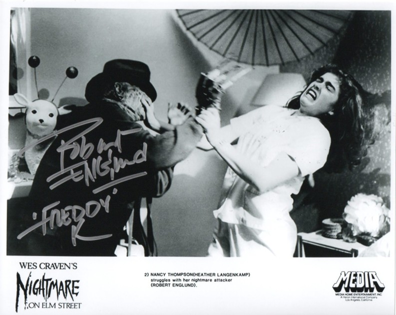 "A Nightmare on Elm Street" Photograph Signed by Robert Englund