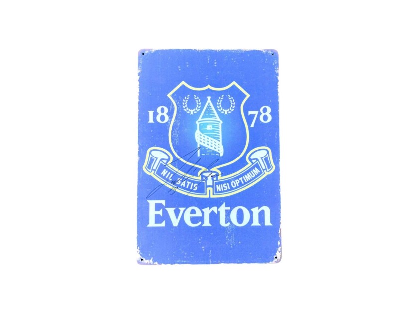 Jake O'Brien's Everton Signed Road Sign