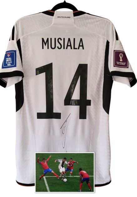 Maglia Gara Musiala Costa Rica vs Germania, WC 2022 - Autografata