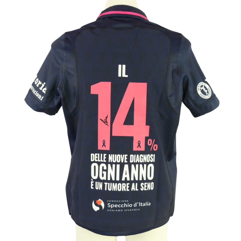 Aura Muzzo's Signed Match Shirt, Italy vs Scotland 2024