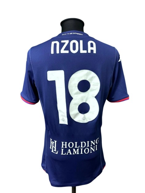 Nzola's Fiorentina Issued Shirt, 2023/24