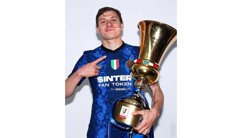 Barella's Inter Signed Match Shirt, Coppa Italia Final 2022 