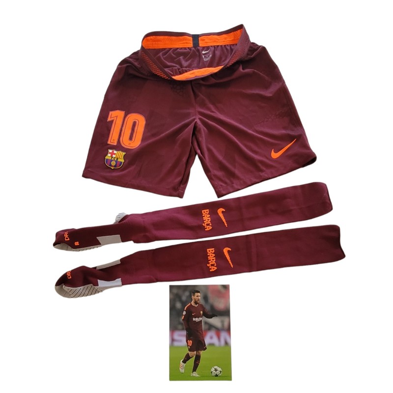 Messi's Official Shorts and Socks, 2017/18