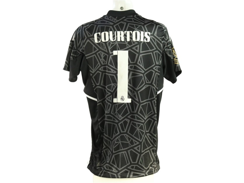 Courtois' Real Madrid Match-Issued Shirt, Supercopa de Espana 2022/23