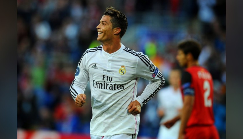 Ronaldo's Real Madrid Signed Match Shirt, UEFA Supercup 2014 