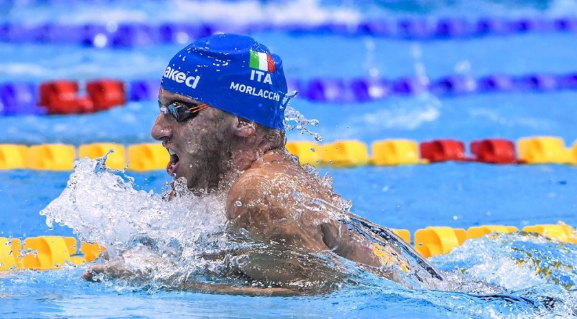Swimming Costume, Cap and Goggles Worn by Federico Morlacchi, London 2019