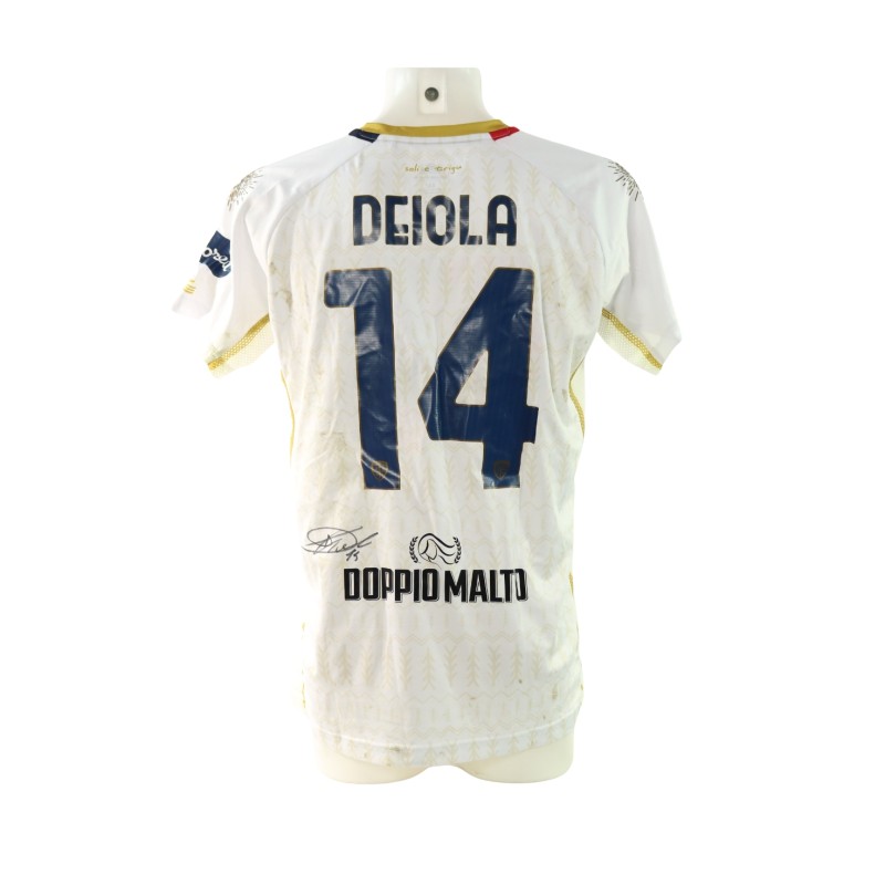 Maglia Deiola Venezia vs Cagliari Unwashed, 2024 - Autografata