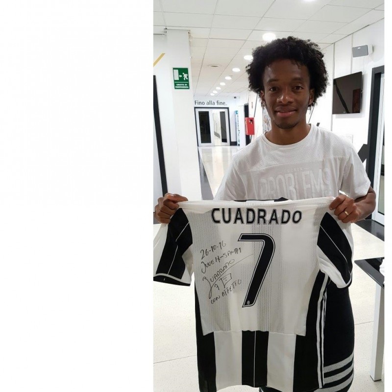 Maglia Cuadrado indossata in Juventus-Sampdoria 26/10/16 - Autografata