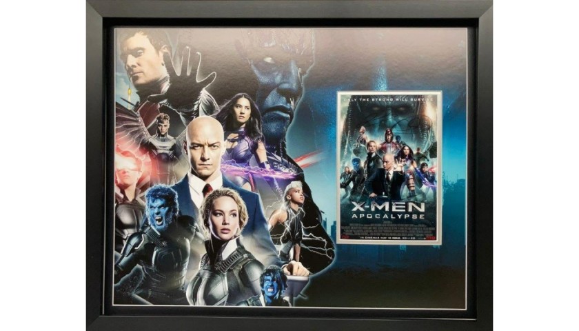 X-Men Apocalypse Cast Signed Photo Display