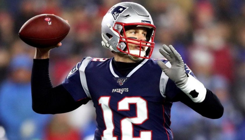 Tom Brady Signed New England Patriots Football - CharityStars