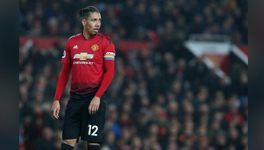 Smalling's Manchester United Match Shirt, PL 2018/19