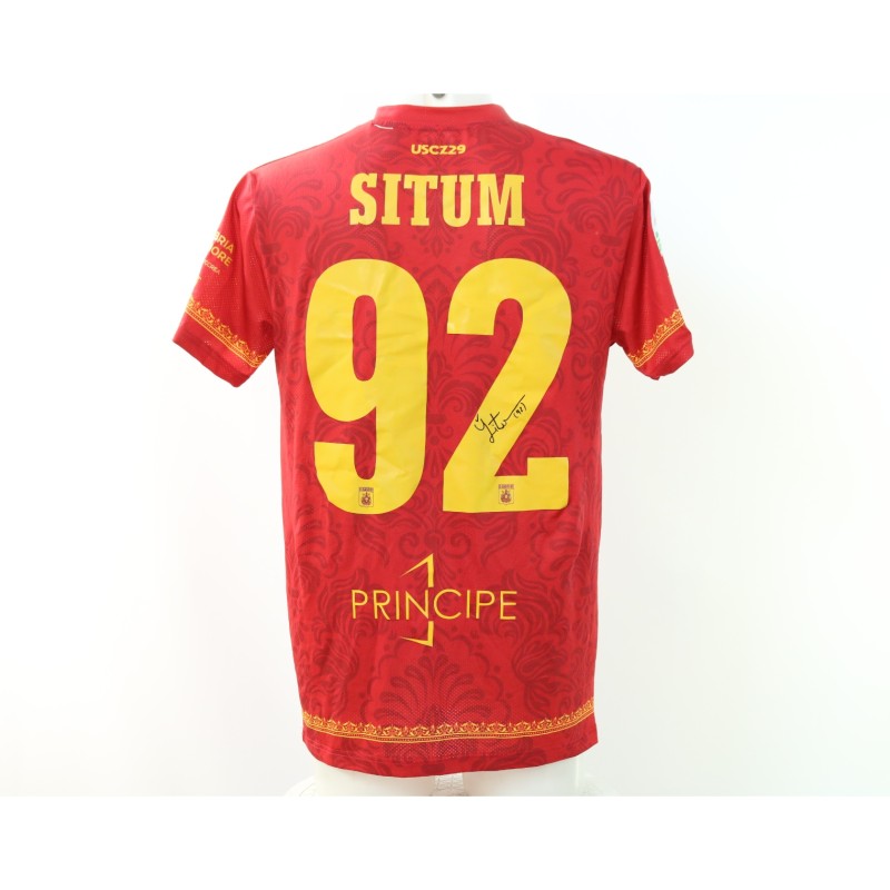 Maglia Situm Unwashed Catanzaro vs Salernitana, 2024 - Autografata