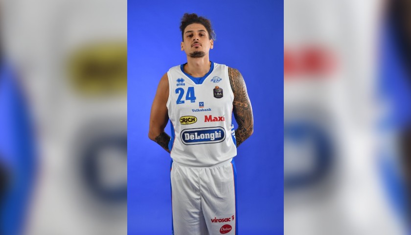 Completo da gara ufficiale De'Longhi Treviso Basket, indossato da Isaac Fotu nella stagione 2019/20 in Serie A