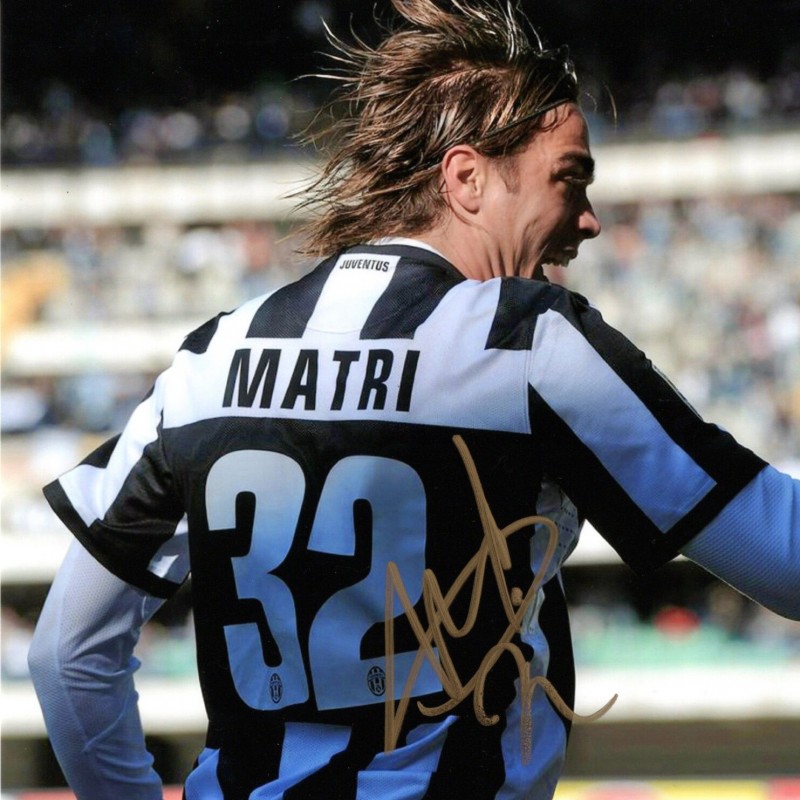 Fotografia autografata da Alessandro Matri