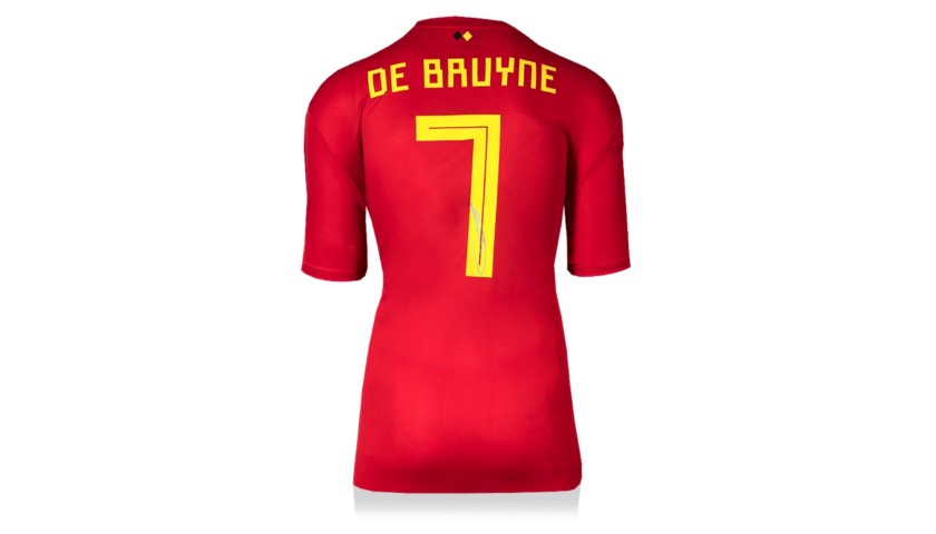 Maglia del Belgio 2018 di Kevin De Bruyne con autografo