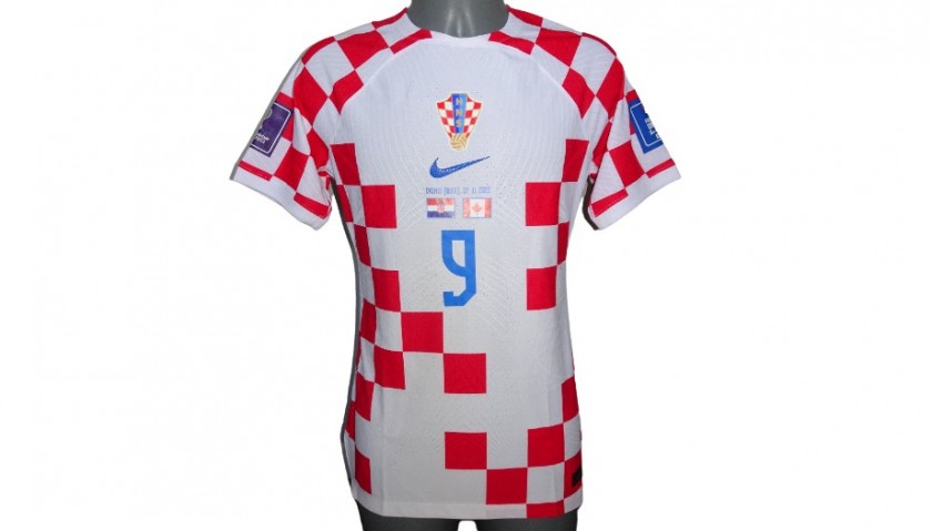 Croatia No9 Kramaric Home Soccer Country Jersey